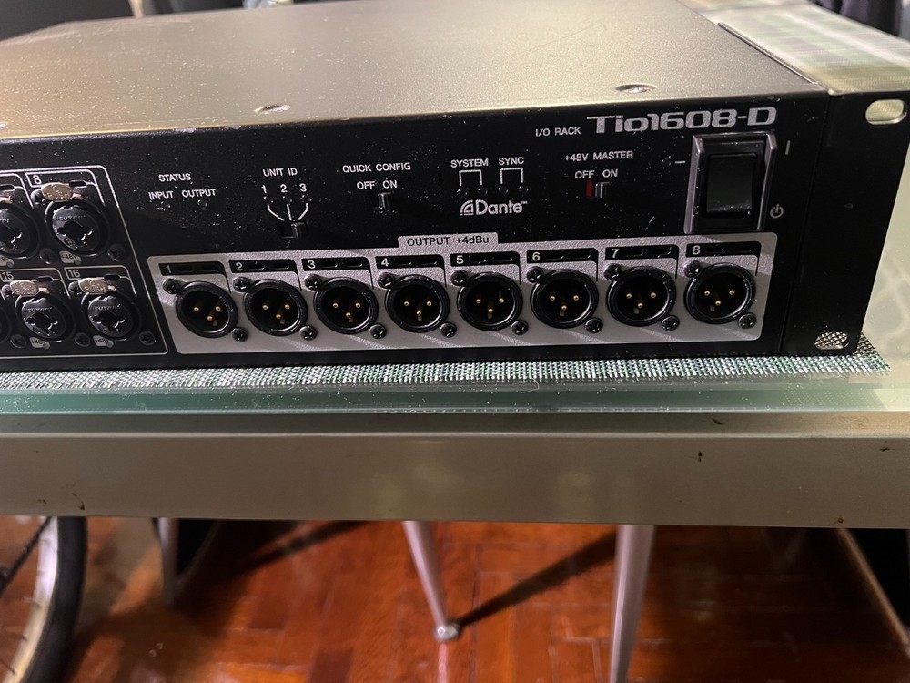 Yamaha TIO1608D Input Output Mixing Console Rack - USED - Untested - Powers on
