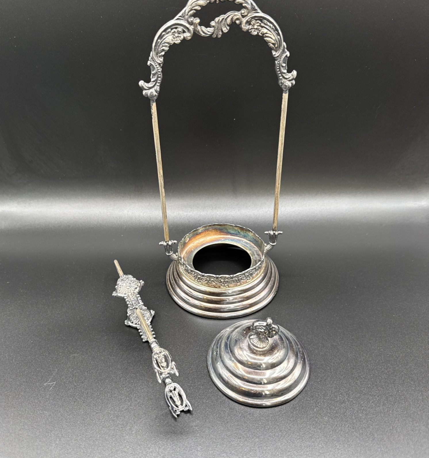 Vintage St. Louis Silver Co #77 Quadruple Plate Pickle Castor