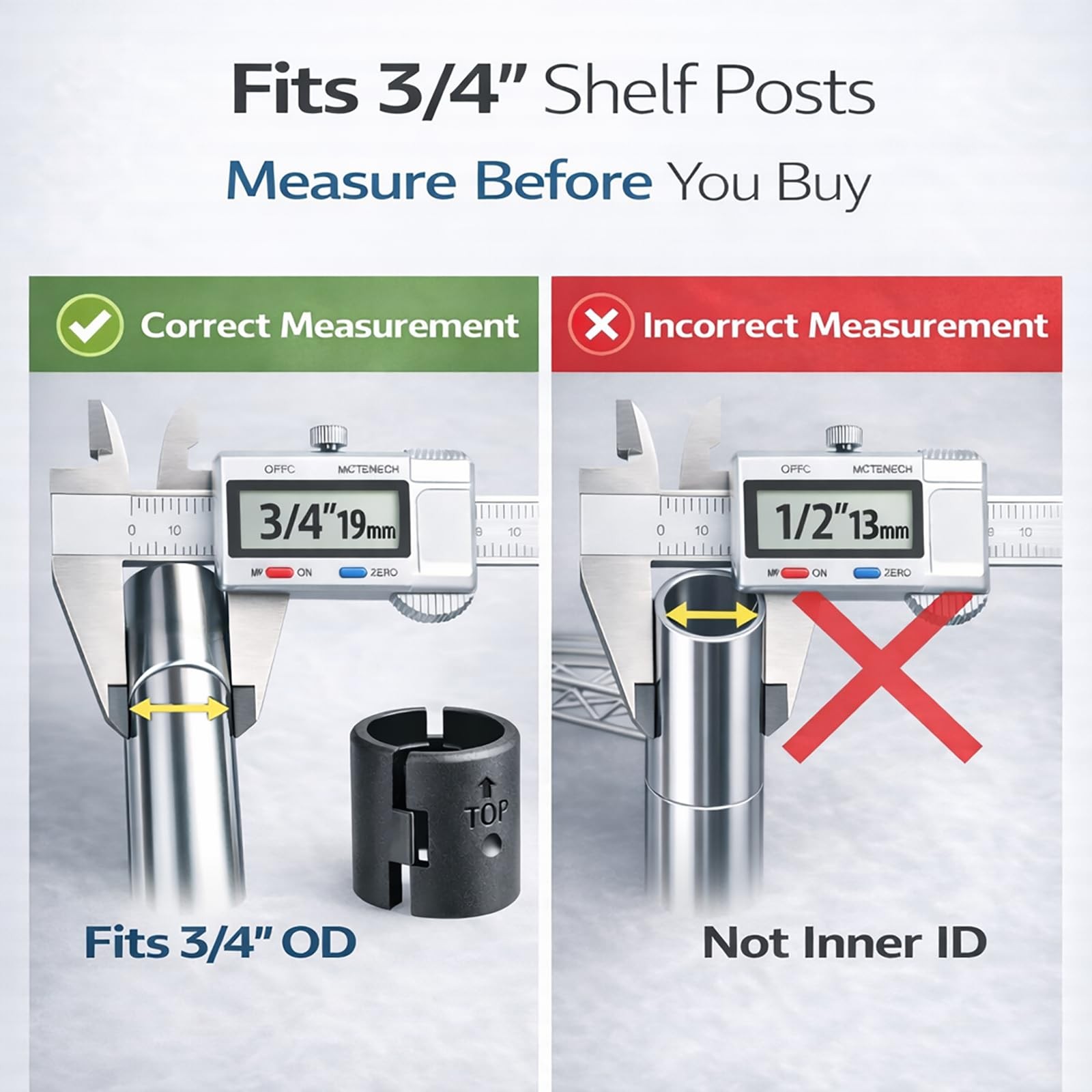 Wire Shelf Clips 3/4 inch, 52 Pcs Wire Shelving Shelf Lock Clips, Wire Shelf ...