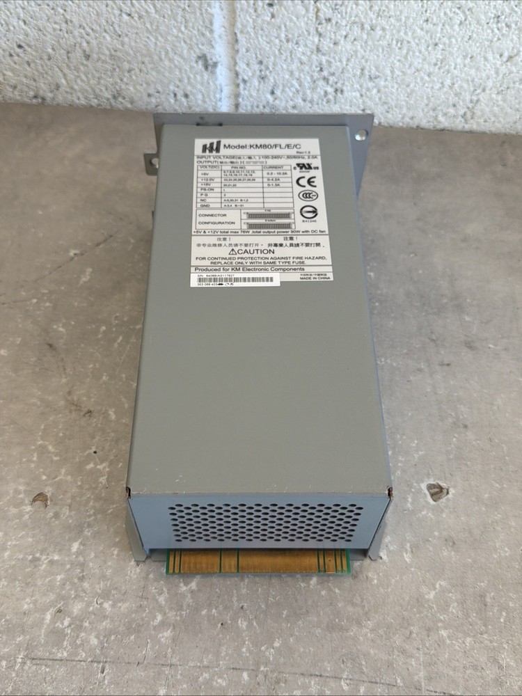 KM Electronics KM80/FL/E/C Power Supply for HP MSL2024 Tape Library