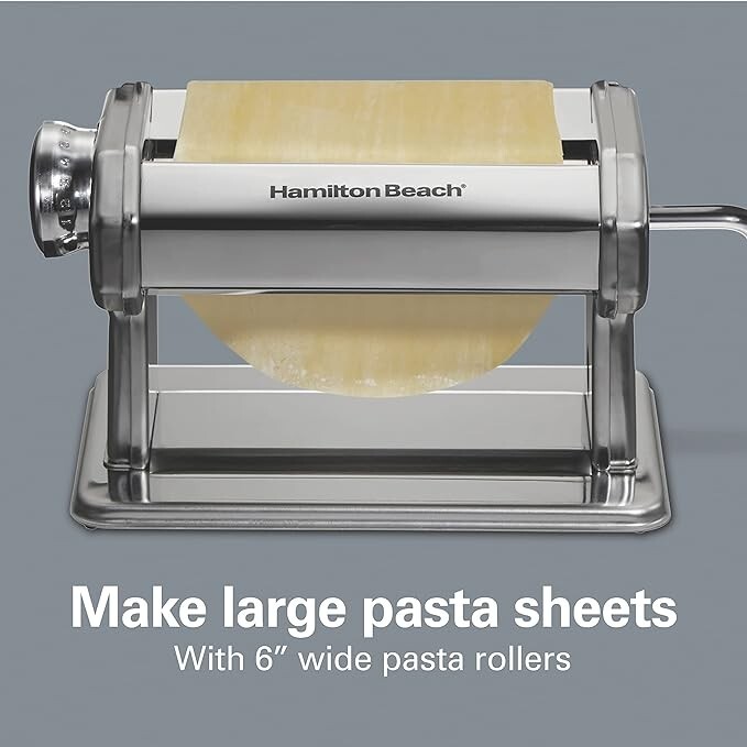 Hamilton Beach Pasta Maker Machine with 7 Adjustable Thickness Settings (86655)