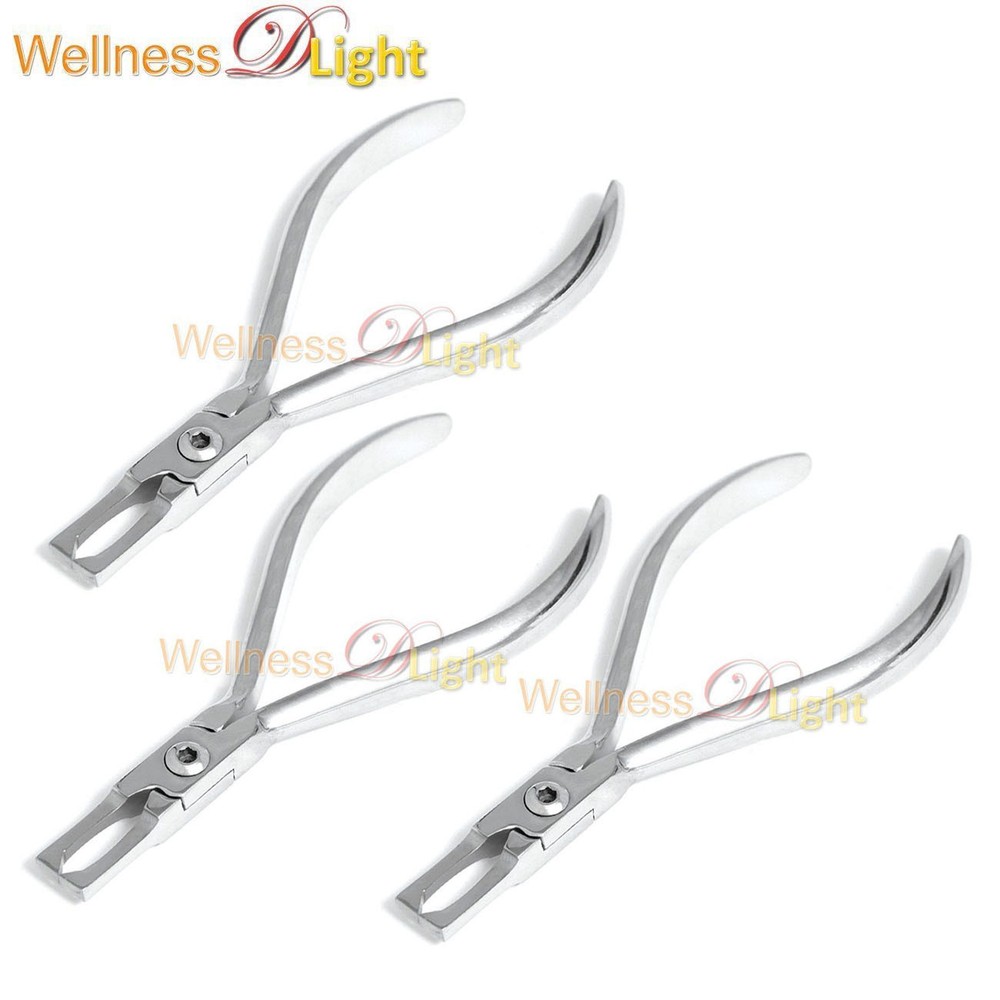 New 3 Pieces Mini Bracket Remover Plier Orthodontic Instruments Stainless