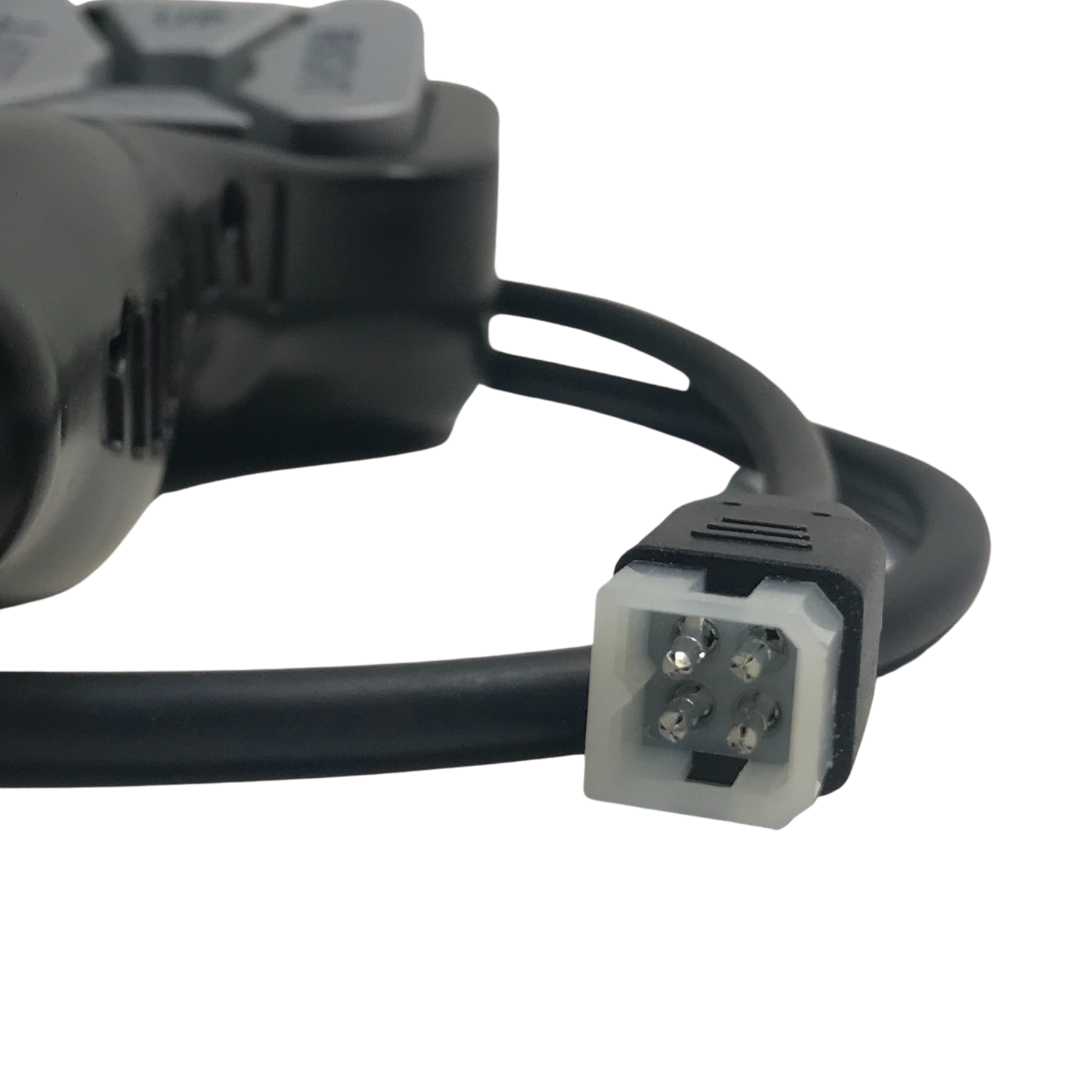 NEW V2 4 PIN FISHER STRAIGHT BLADE SNOW PLOW A.M. HANDHELD CONTROLLER WHITE PLUG