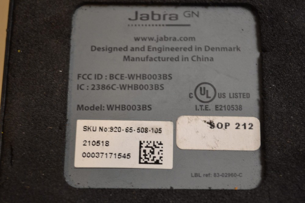 GENUINE Jabra WHB003BS Pro 920 Wireless Headset Base ONLY