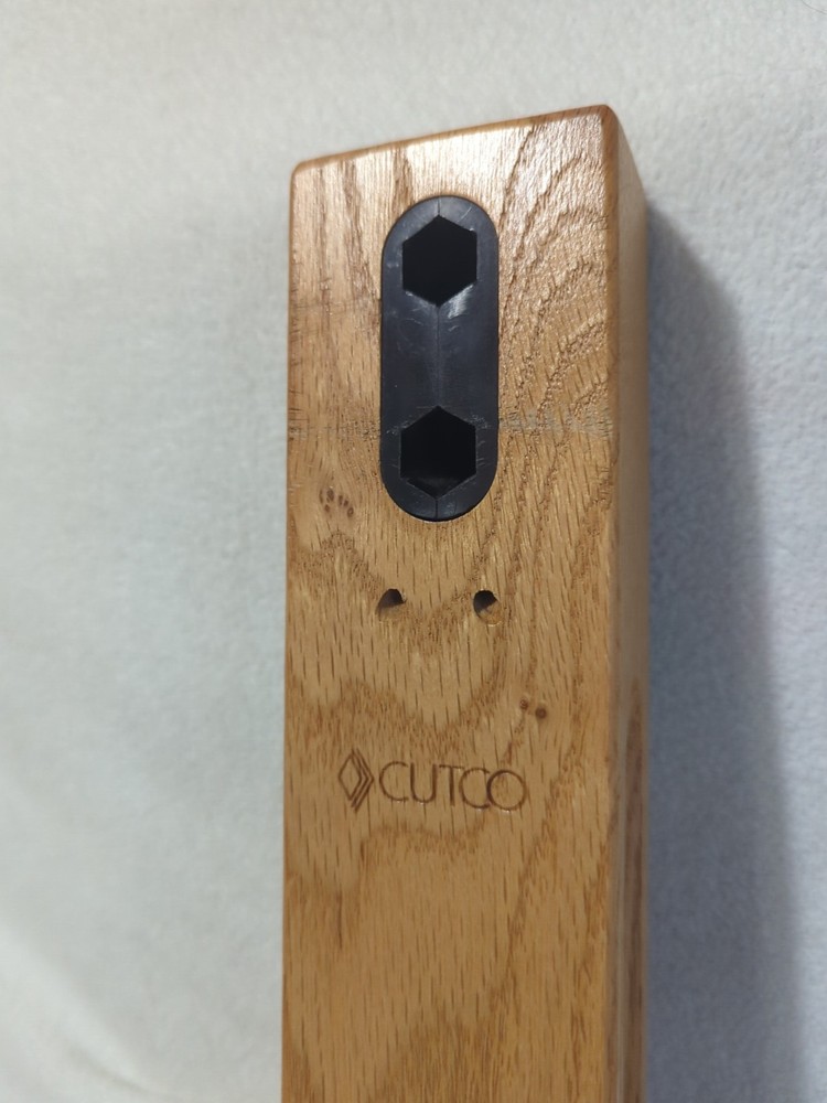 CUTCO Ed Reed Knife sharpener Wood Block