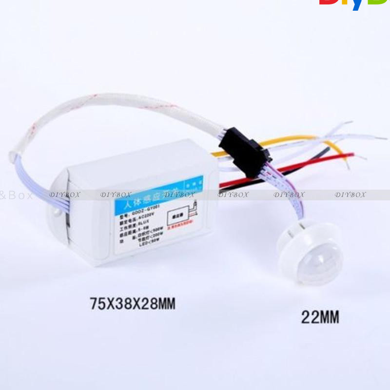IR Infrared Body Motion Sensor Automatic Auto Light Lamp Control Switch 110/220V