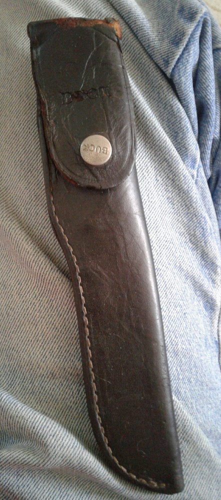 Vintage Buck Fixed Blade Knife and Sheath
