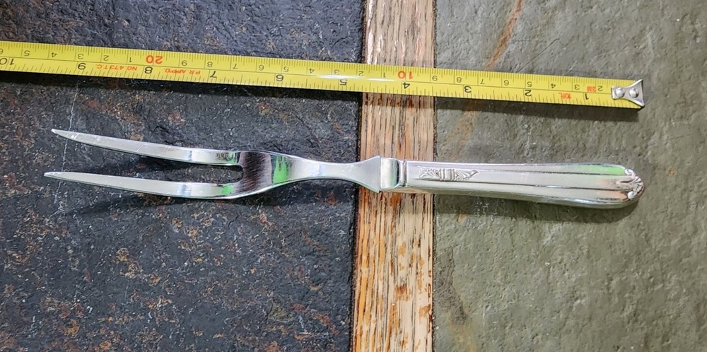 ✅️ c1939 CLARIDGE/ STARLIGHT/ STRATFORD/ HOSTESS "8 3/8" CARVING 🍠 FORK