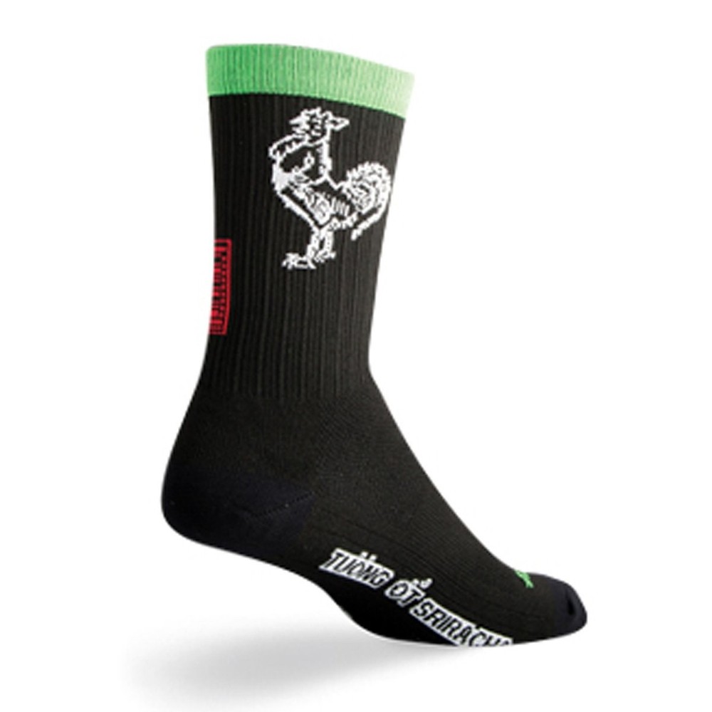 SockGuy Sgx6 Sriracha Sock Color Polypropylene Multicolor 6 inch Standard