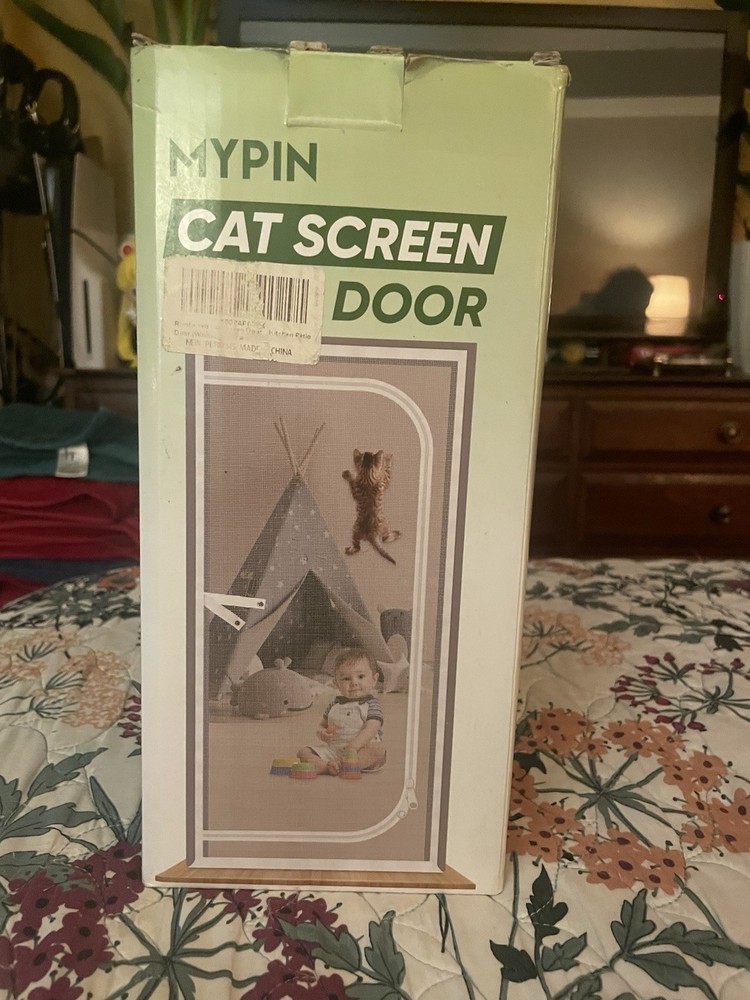 Cat Screen Zipper Net Pet Door Entry Exit