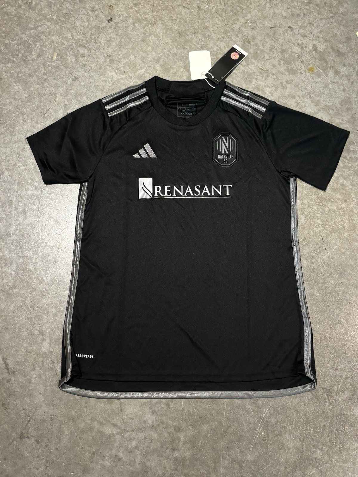 Adidas Men’s Nashville SC 2023 Jersey Size Large IC9620 Black MLS Soccer NWT