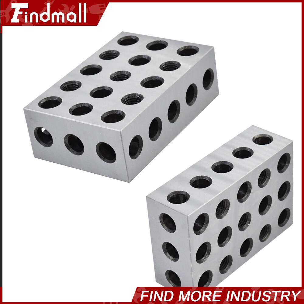 2 Matched Pair 2-4-6 Blocks 23 Holes .0002" Machinist Precision 246 Jig 2 4 6