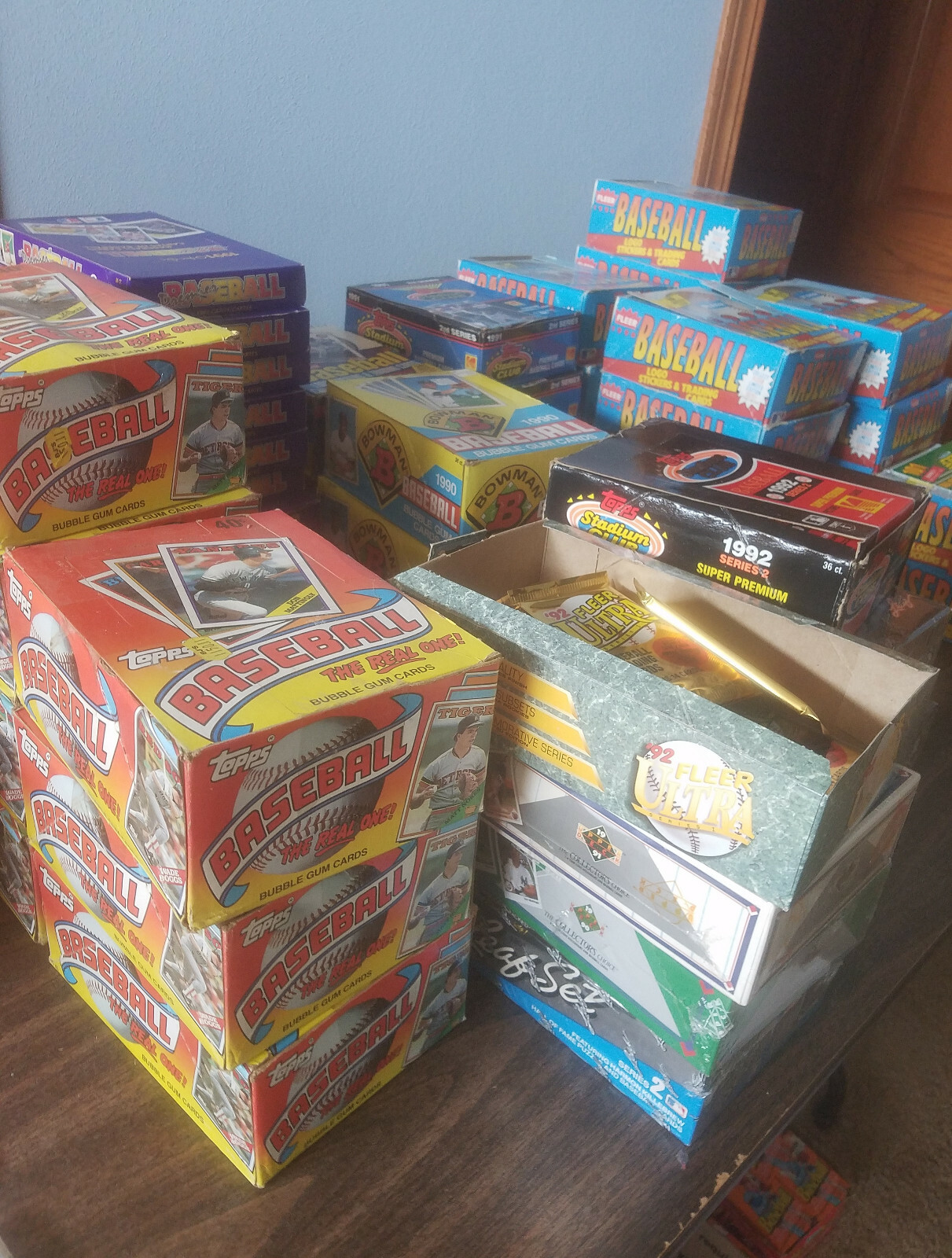 1000 Cards - Unopened Baseball Card Sealed Packs–Rookie Cards Bonus & Star Cards