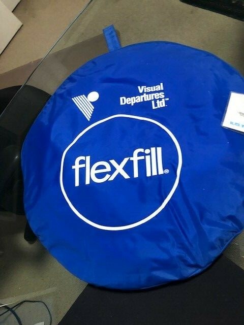 Visual Departures VD482 48 in.Flexfill Silver&White Reversible Collapsible Refle