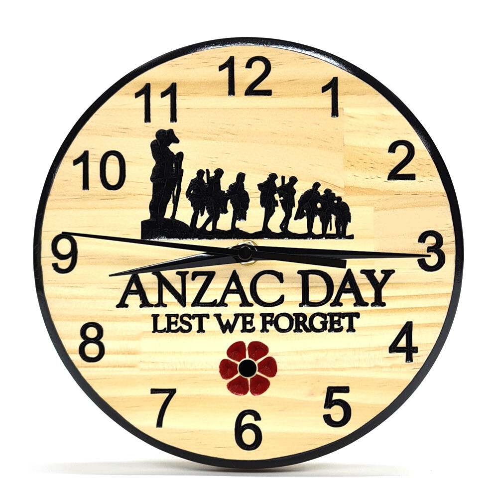 Anzac Day 2 - Timber Clock