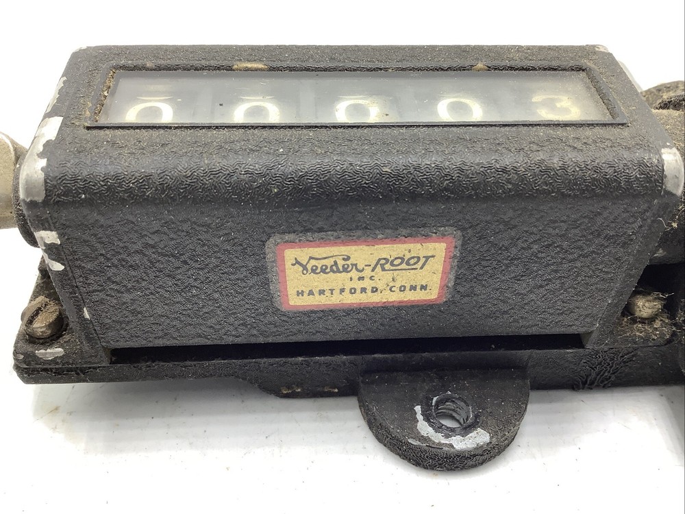 Working vintage Veeder Root Mechanical 5-Digit Display Counter