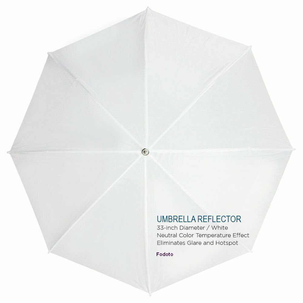 Fodoto 6-Pack 33" White Transparent Shoot Through Umbrella Studio Reflector