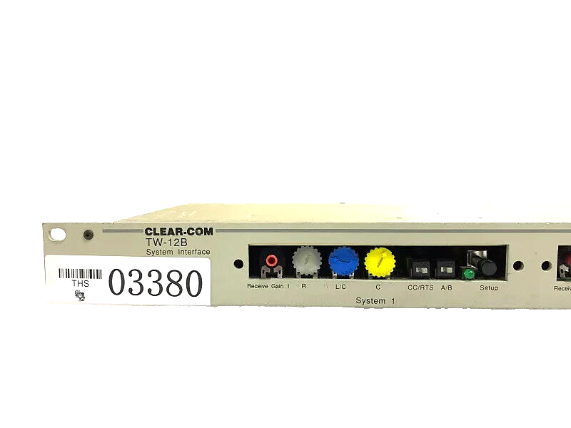 Clear-Com TW-12B Intercom System Interface #03380 (One)THS