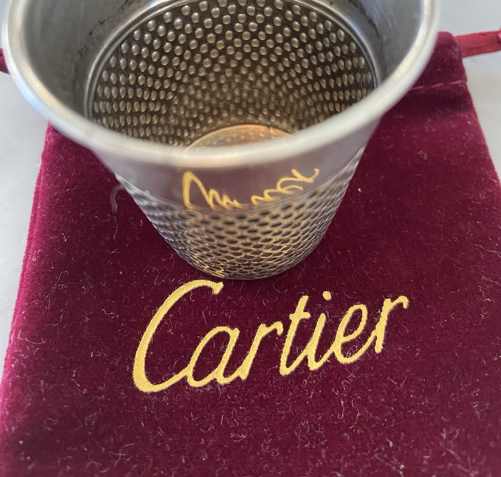Cartier Sterling Silver Cup. Thimble