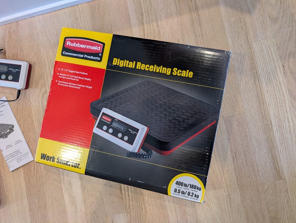 Rubbermaid Digital Scale (400lb max, .5lb increments)