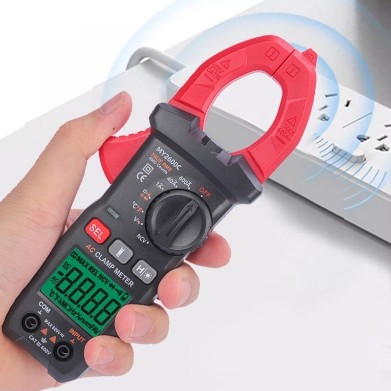Clamp Multimeter Digital Voltages Current Meter Capacitance Resistance Testers