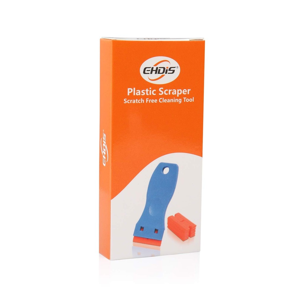 Plastic Razor Scraper with 10 Double Edged Blades for Removing Stickers Decals