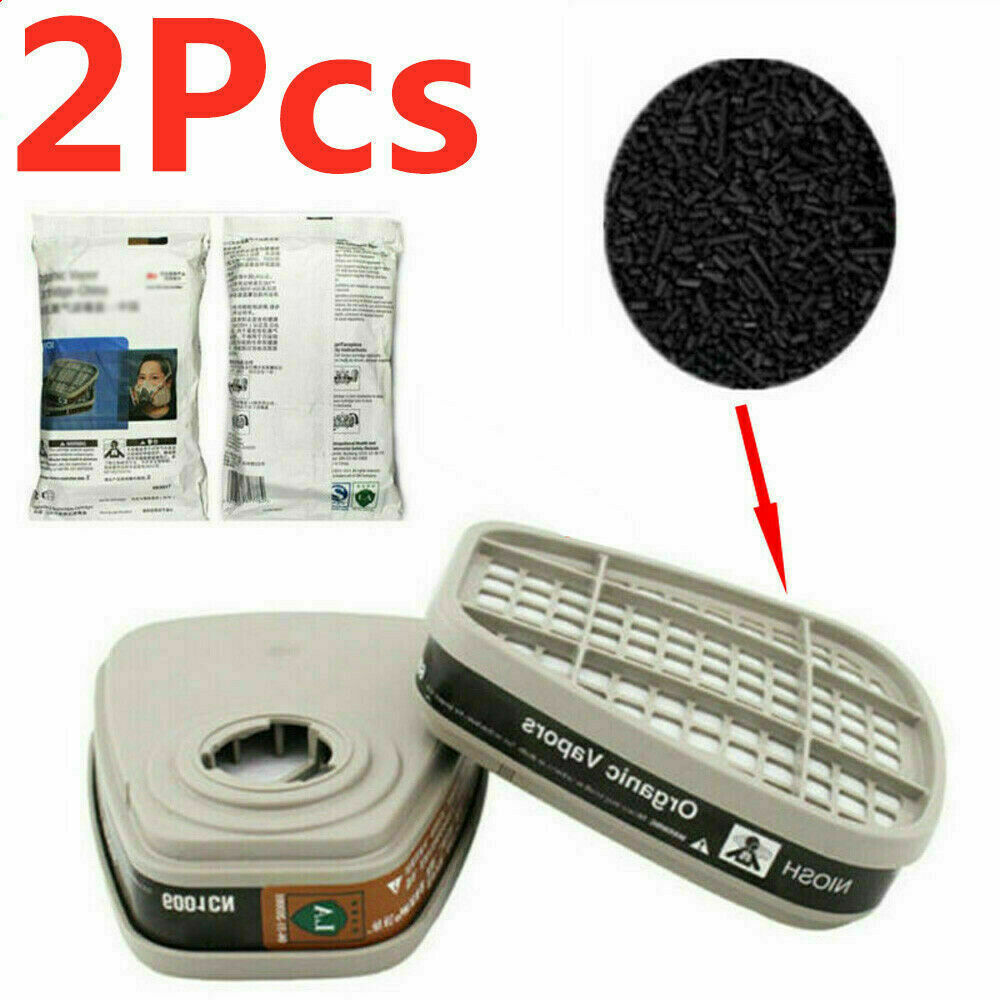 US 6001CN Organic Vapor Respirator Filter Cartridge For 6300 6800 7502 Gas Mask