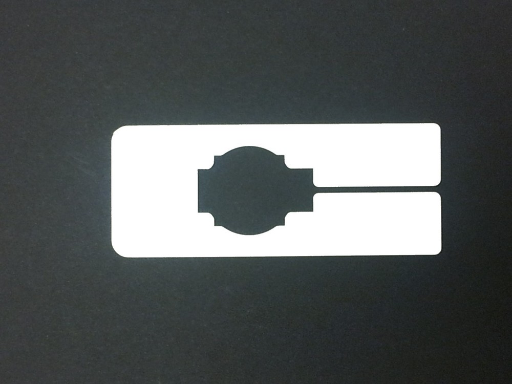 Plastic 40 Blank Rectangular Size Dividers for Retail Clothing Racks