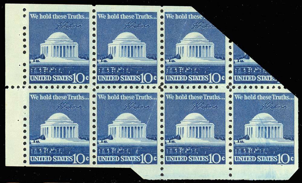 1510c, Mint NH - Remarkable Fold Over ERROR Booklet Pane - Stuart Katz