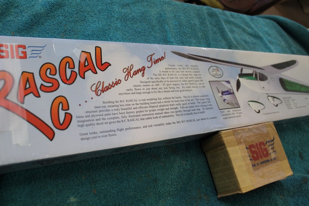 Sig, R/C Rascal and Power Pack Kit, 49" Balsa Plane Kit
