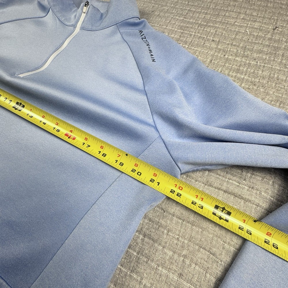 Mizzen Main Versa 1/4-Zip Jacket Pull-Over Men M Trim Blue Performance Golf