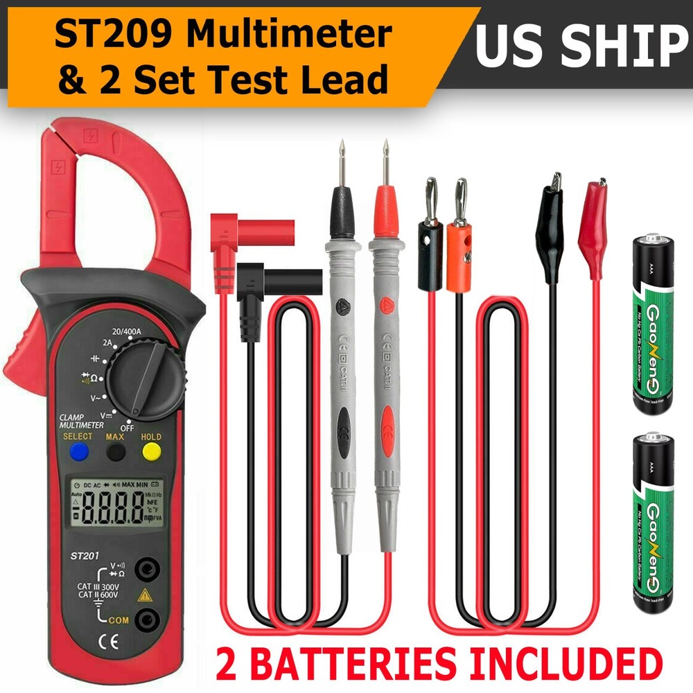 Digital Multimeter AC DC Clamp  Voltmeter Ammeter Ohmmeter Volt Tester Meter