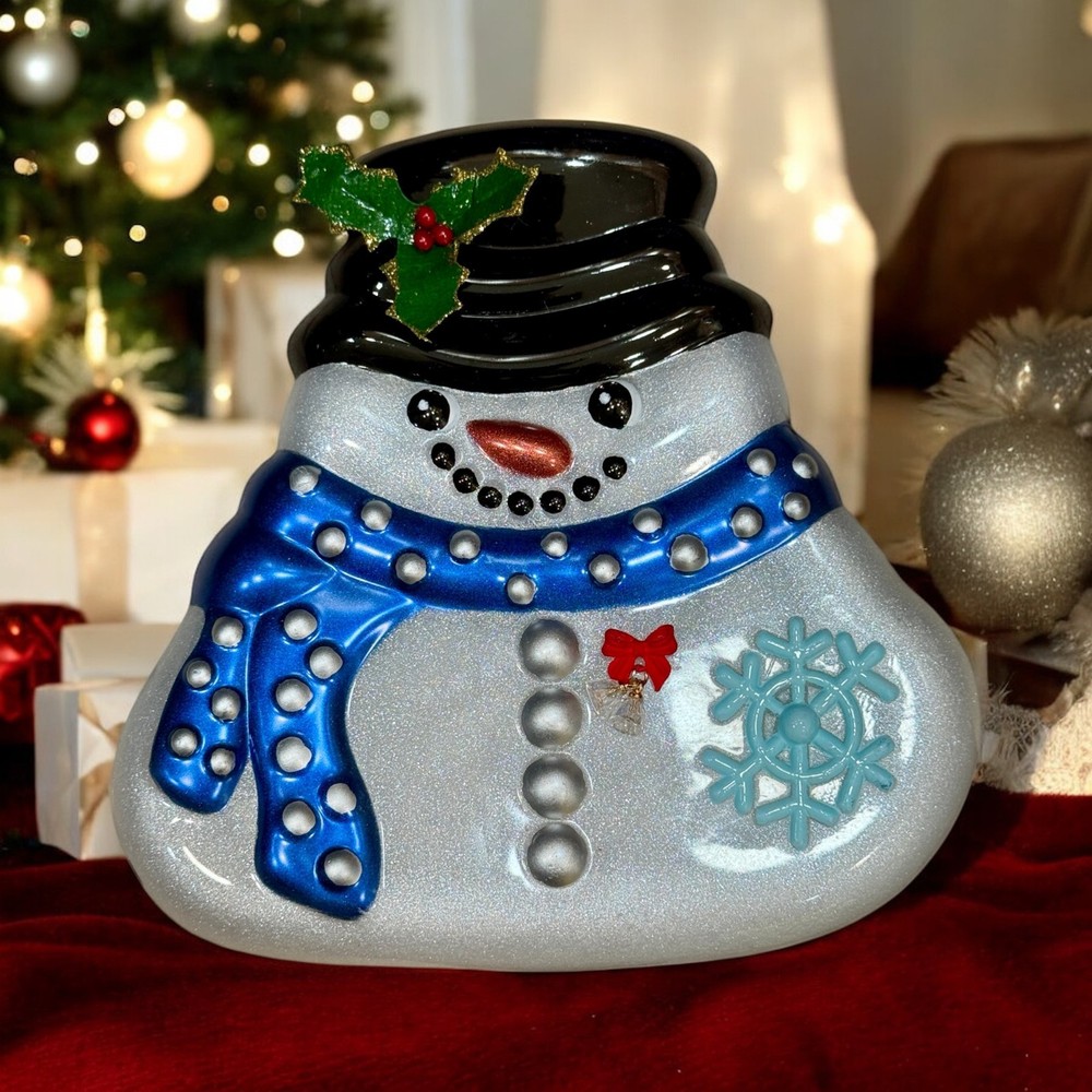 Snowman Plaque Silicone Mold For Resin