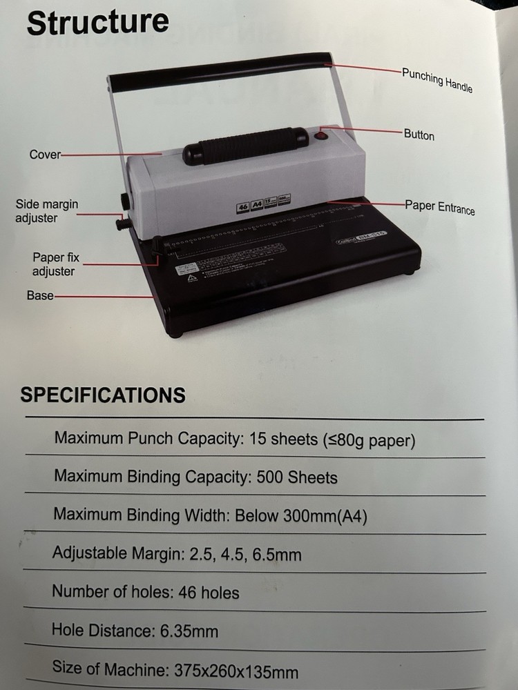 Coil Spiral Binding Machine