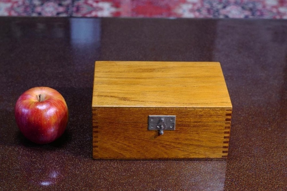 Antique Leitz Universal Rotating Stage UT2 Polarizing Microscope Accessory Case