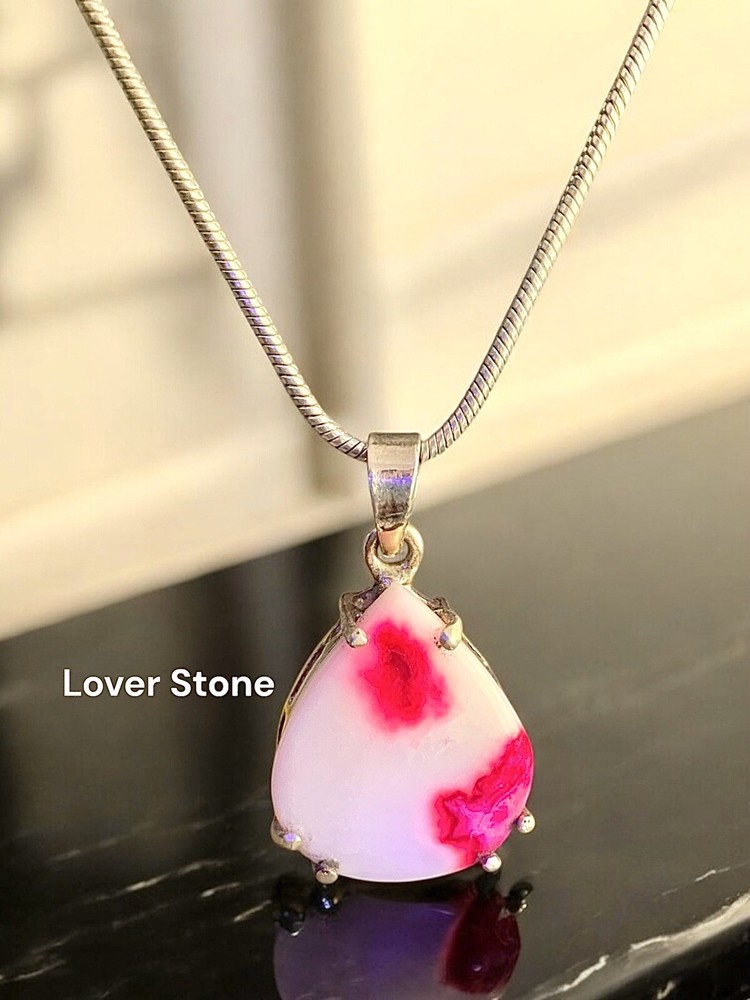 Fluorescent Stone Tugtupite Pendant