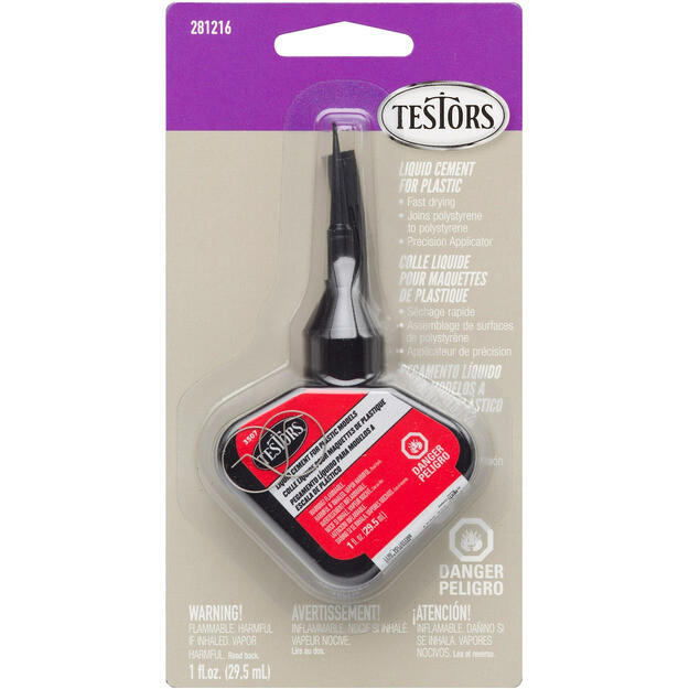 Testors 281216 Liquid Cement with Precision Applicator 1oz