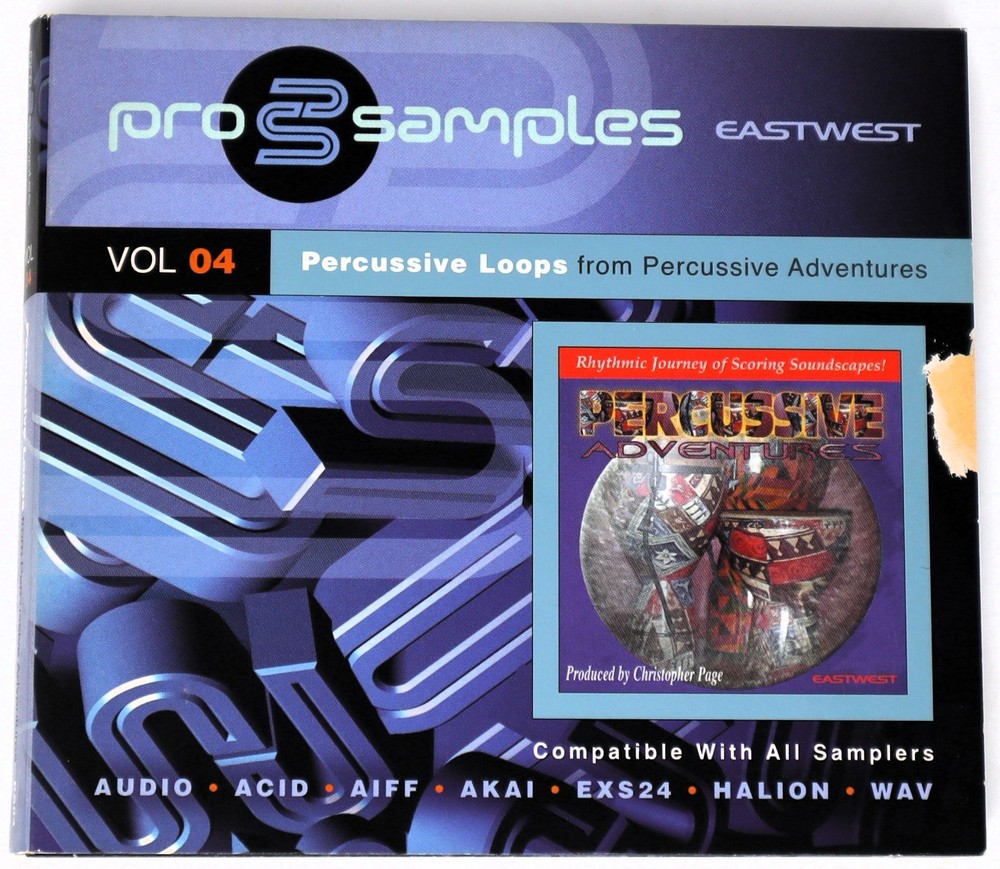 East West Pro Samples 04 Percussive Loops NO BOOKLET Sound Library/Sampling CD