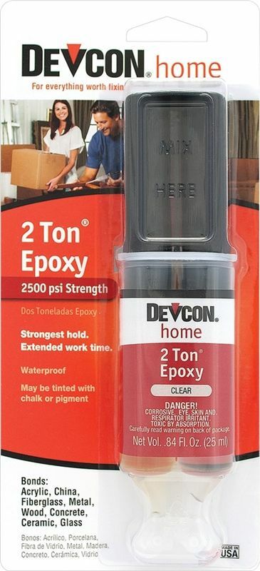 Devcon 31345 Epoxy, Liquid, Clear, 0.84 fl-oz Syringe