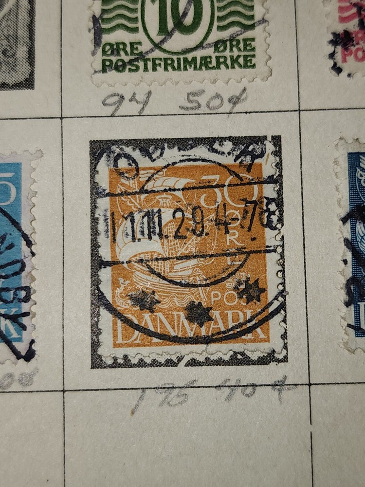 Foreign Denmark 30 Ore Stamp Used - #H218