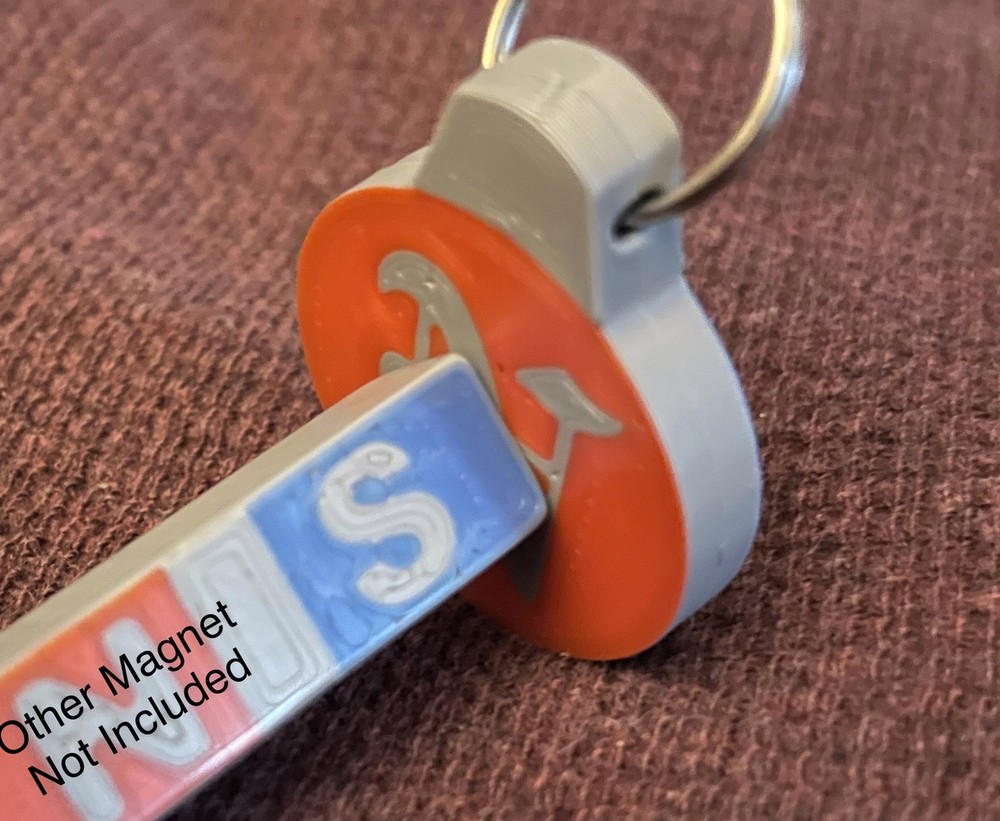 Magnetic Polarity Keychain North South Pole Identifier Tool PocketSize Work STEM