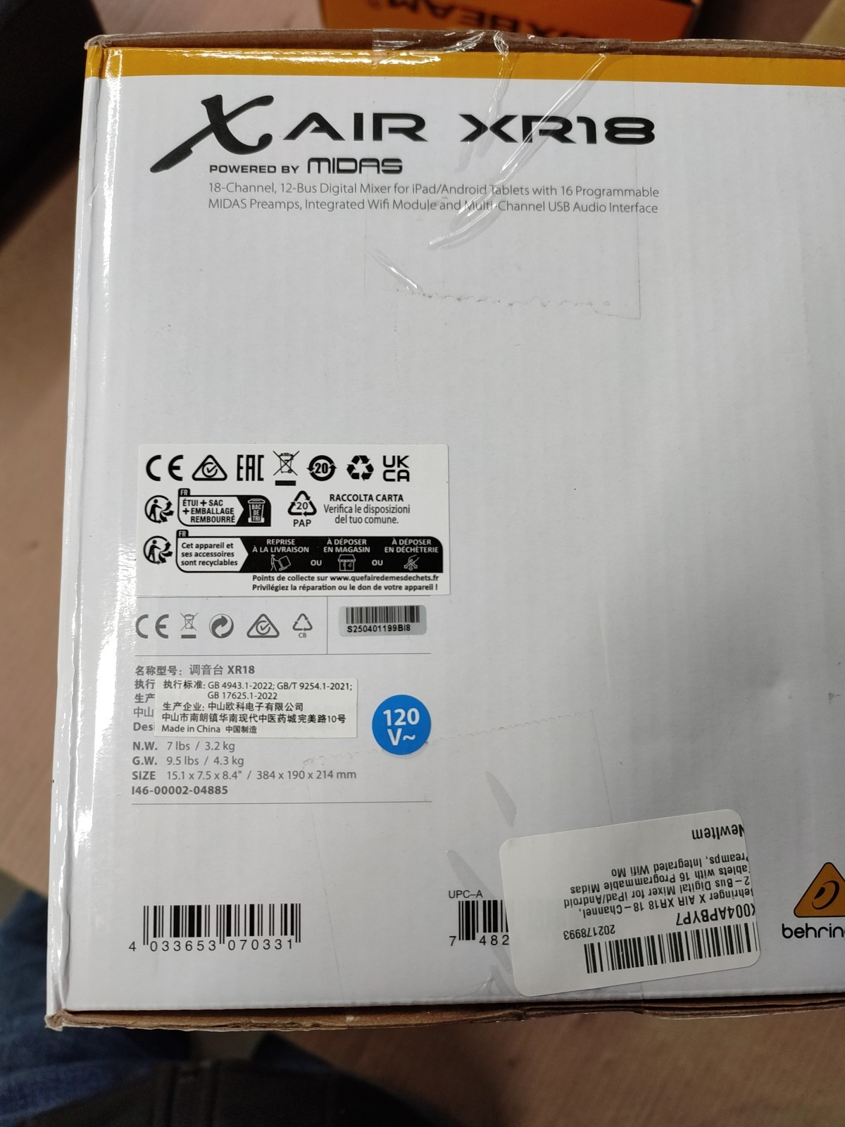 Behringer XR18 X AIR 18-Channel 12-Bus Digital Mixer