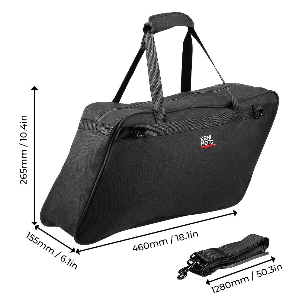 2PCS Motorcycle Saddlebag Liners Inserts Side Case Bag for Electra /Street Glide