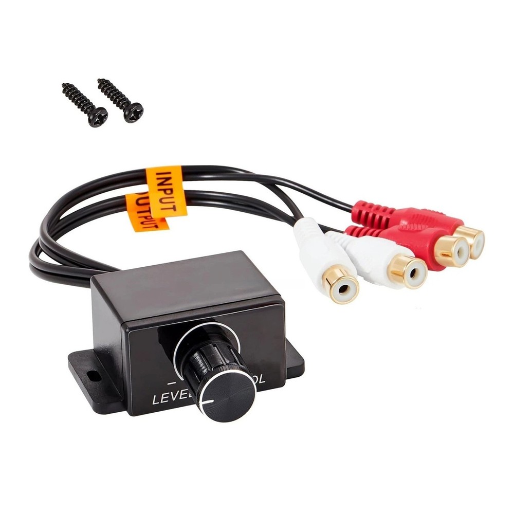 RCA Input Output Level Controller Remote Volume Knob for Car AMP Installation