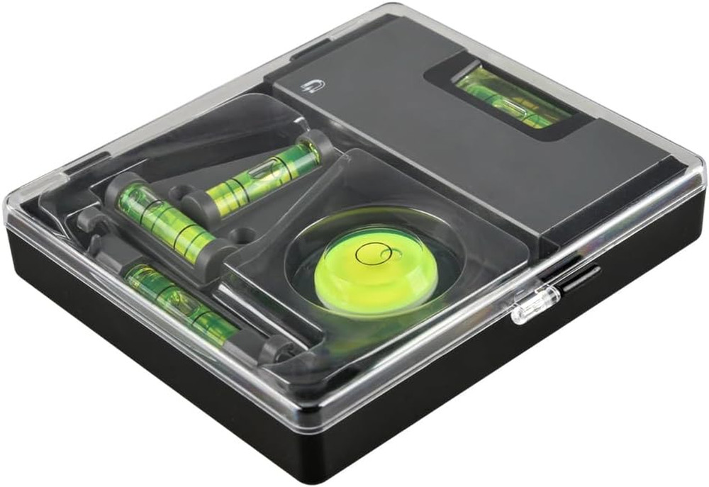 Level Tool Set - 4-in-1 Portable Small Bubble & Magnetic Pocket, T & String
