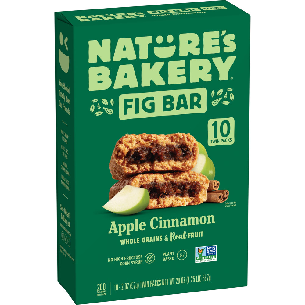 Nature's Bakery, Apple Cinnamon Fig Bars, Twin Packs, 2 oz