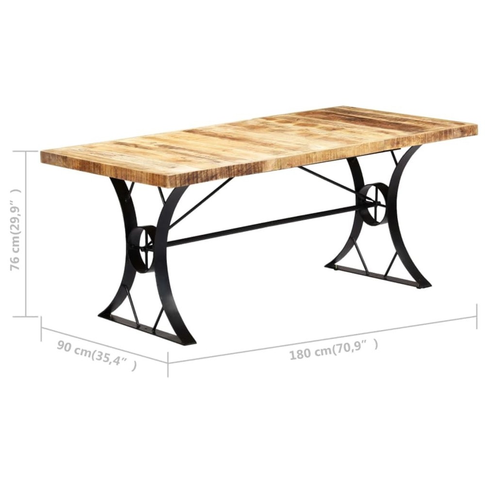 Dining Table Kitchen Table Wooden Dining Room Table Solid Mango Wood vidaXL