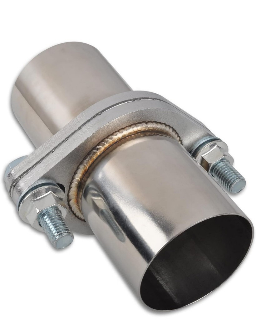 All Out Fab 2.5 inch Exhaust Flange Repair Pipe Kit 2 Bolts & Gasket hardware