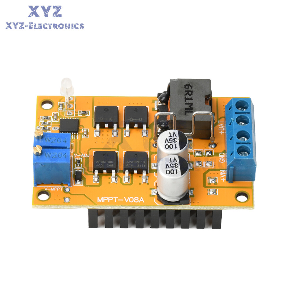 DC8-28V 5A 100W MPPT Solar Charging Panel Regulator Controller 9V 12V 24V Switch