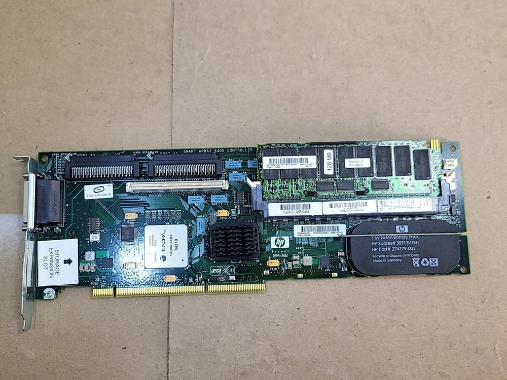 HP Smart Array 6400 Controller 309520-001 128MB PCI-X RAID Card